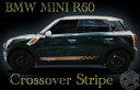 BMW MINI ミニ クロスオーバー R60 チェッカーロッカーストライプ チェック デカール ステッカーcooperS crossover countryman stripe decalカスタム オート パーツ ドレスアップ DIY custom auto parts