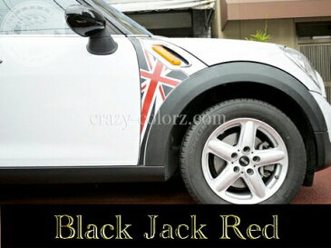 BMW MINI クロスオーバー&カントリーマン フェンダーユニオンジャック ブラックジャック 一枚物 インクジェット 印刷タイプcrossover&countryman R60 イギリス国旗 デカール ステッカー オート カスタム パーツ ドレスアップ DIY parts