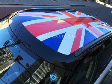 BMW MINI ミニ クロスオーバー R60 ルーフ ユニオンジャック フルカラーバージョンイギリス国旗 デカール ステッカーカスタム オート パーツ ドレスアップ DIY custom auto parts