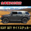 HEAVY DUTY W120cm×H22cm両面セット 全車種対応 TOYOTA FJクルーザー cruiser ハイエース hi-ace ジープ jeep デリカ delica rvr suv ロッカーパネルストライプ サイドデカール ステッカー チェッカー チェック