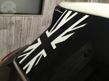 BMW MINI Cピラーユニオンジャック ミニ F54 クラブマンイギリス国旗 一枚物 印刷タイプ グラフィック 専用 cooper clubman cpiller Union Jackロゴ入りカスタム オート パーツ ドレスアップ DIY custom auto parts