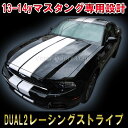 フォード マスタング 2013,14Dual2 レーシングストライプ ラリーストライプ FORD MUSTANG RACING STRIPESカスタム オート パーツ ドレスアップ DIY custom auto parts