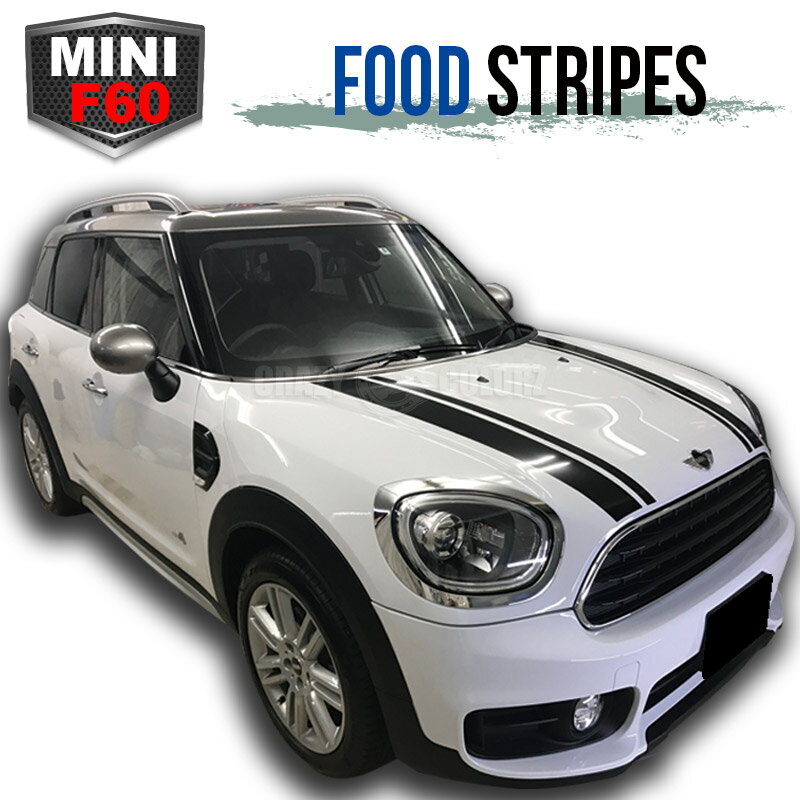 BMW MINI ミニクーパー クロスオーバー エンジンフードストライプ 左右セットF60 the new mini cooper clubman engine hood stripe デカール ステッカー オート カスタム パーツ ドレスアップ DIY parts custom