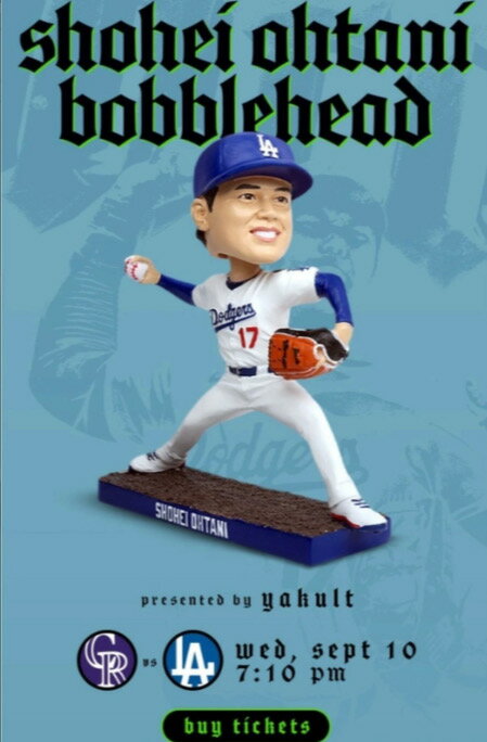 [新品]　大谷翔平 ボブルヘッド 大谷翔平50/50 ピッチャー　 大谷翔平ピッチング 大谷翔平フィギュア　2025年9月10日配布　ドジャース ロサンゼルス 大谷グッズ アメリカ MLB メジャーリーグ デコピン 大谷翔平MVP