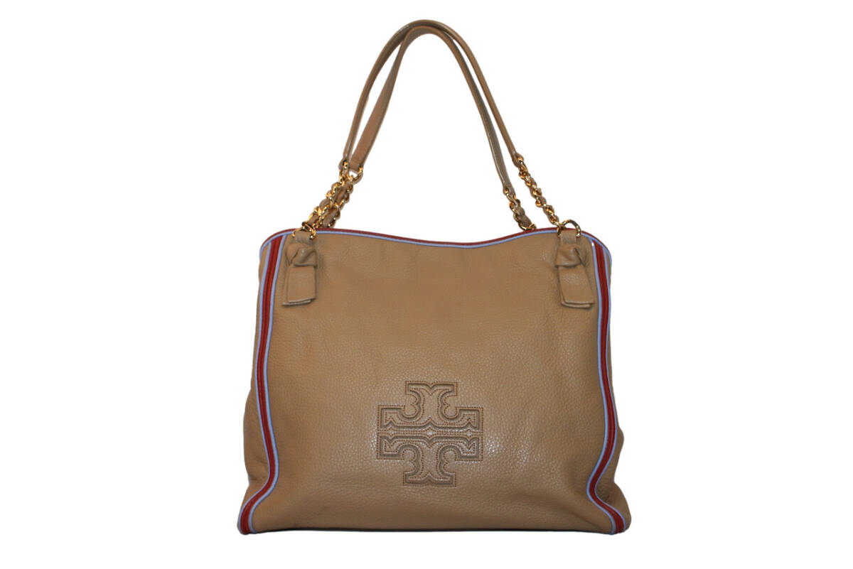 新品 TORY BURCH トリーバーチ レザー トートバッグ ベージュ