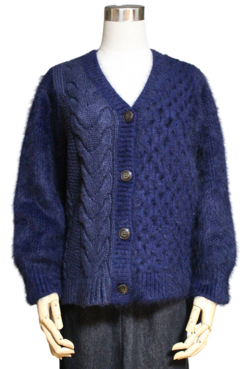 Rakuten - [中古]SONO ソーノ　ニットカーディガン　ネイビーブルー size1