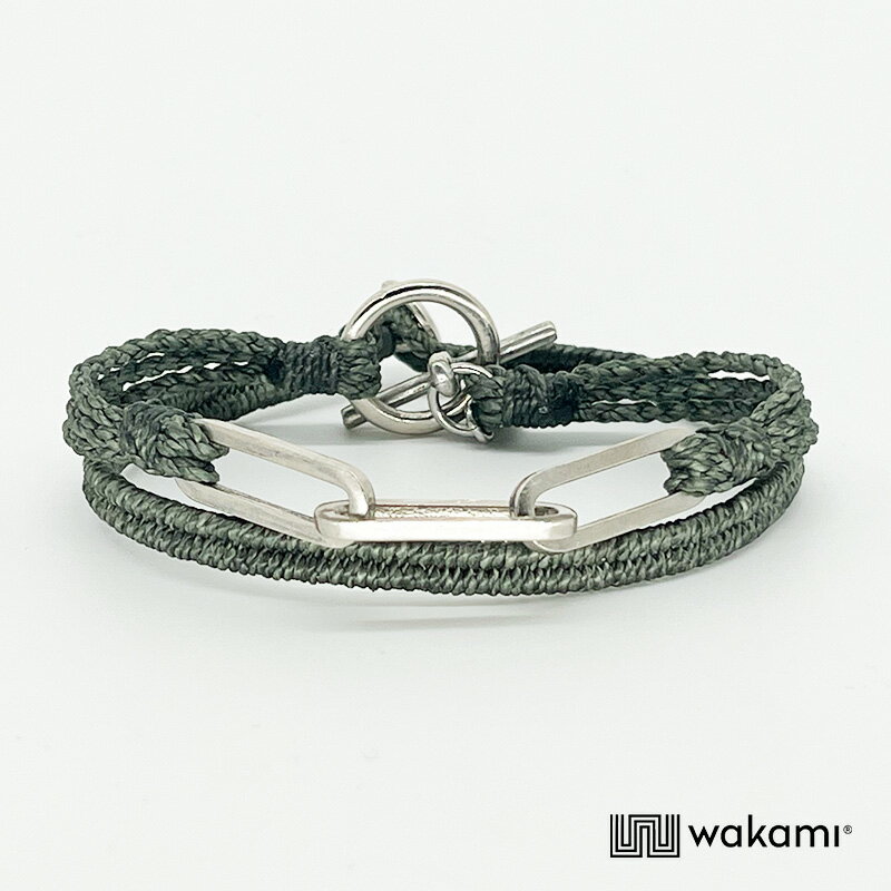 ワカミ [wakami] ワカミ ブレスレット 2ストランド OLIVE オリーブ waan2023-01-04 ＜ 2Strand Bracelet 男女兼用 ユニセックス フェアトレード 手作り グァテマラ産 ＞