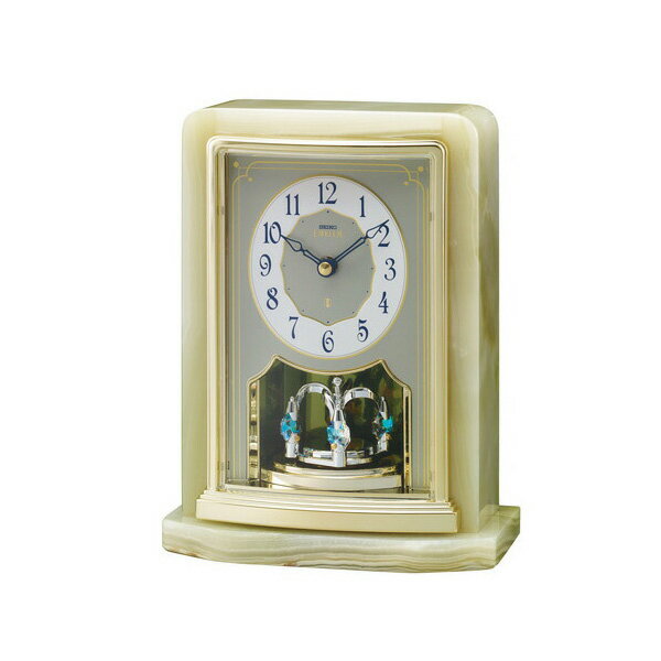 [SEIKO EMBLEM] セイコーエンブレム 置時計 HW465G ＜ 天然オニキス ＞