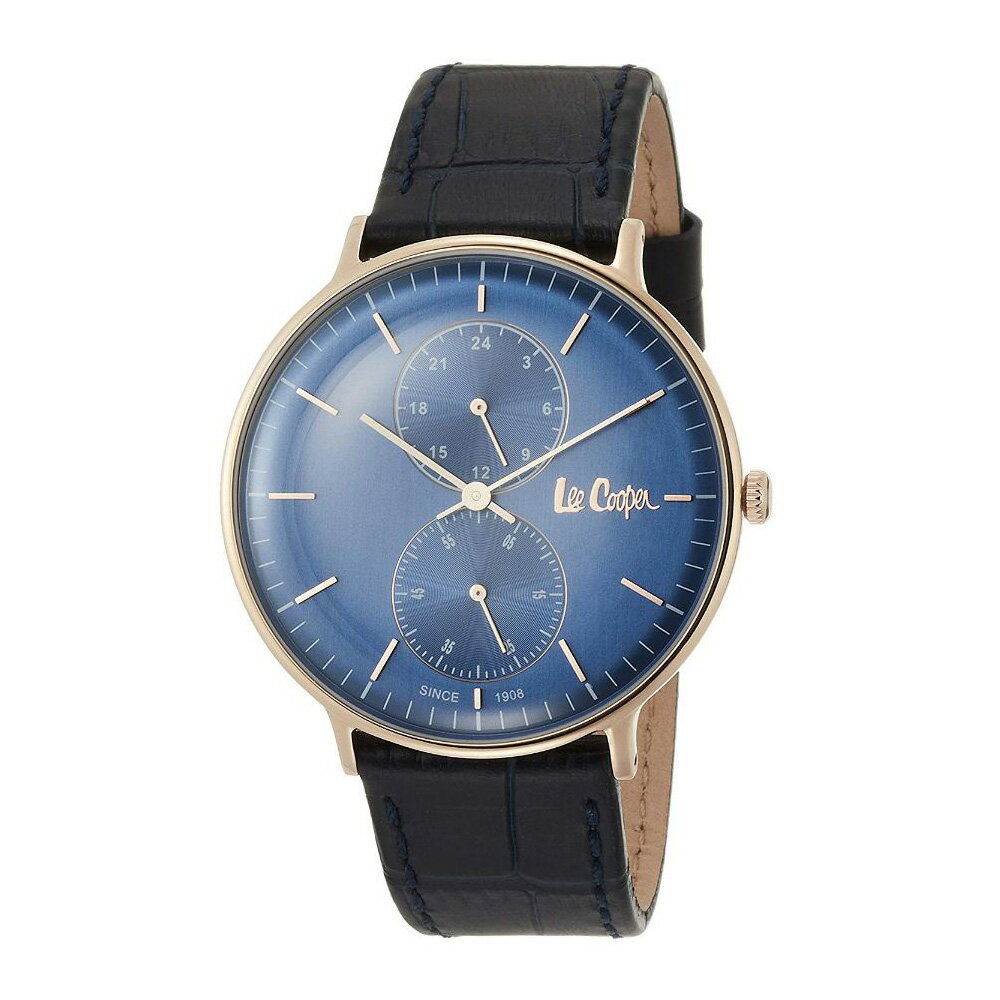 [Lee Cooper] リークーパー 腕時計 LC6381.499 ＜ レディース ブラック ブルー ＞