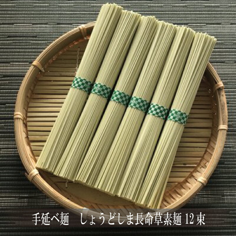 そうめん 小豆島 長命草そうめん 素麺 12束(約0.7kg) 化粧箱入り 小豆島 そうめん 素麺 長命草 手延べ 小豆島 贈答 人気 プレゼント お祝いお取り寄せ お返し のし対応 送料無料 ご当地グルメ 食品 にゅうめん 新生活 ギフト 父の日 2025