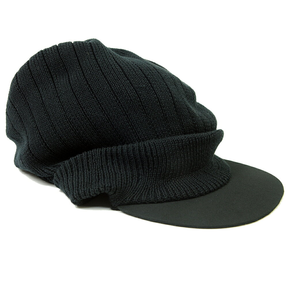 大きいサイズ メンズ 帽子 BIGWATCH正規品 ニットキャップ 帽子 ビッグワッチ シェード ニット 黒 TR-01 春 夏 秋 UVケア