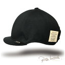 大きいサイズ メンズ 帽子 コーデュラナイロン アンパイア キャップ ブラック CORDURA 軽くて丈夫 C-34R ツバ短い メンズ