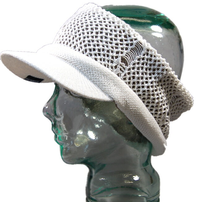 大きいサイズ メンズ 帽子 ヘンプダメージ ツバ付きヘアバンドBIGWATCH ホワイト ベージュ ターバン クラッシュ加工 ビッグワッチ カチューシャ CTB...