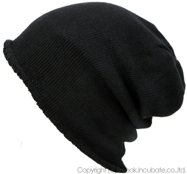 大きいサイズ メンズ 帽子 XL メッシュ リバーシブルBIGWATCH ブラック ニットキャップ ニット帽 DM-10 春 秋 冬/ビッグワッチ