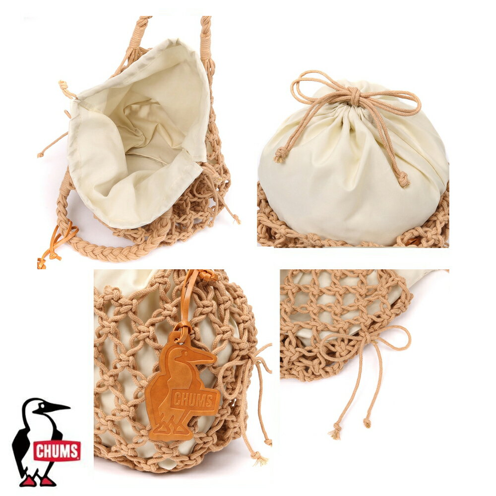 チャムス CHUMS正規品 ニッティングロープミニトートバッグ Knitting Rope Tote Ba...