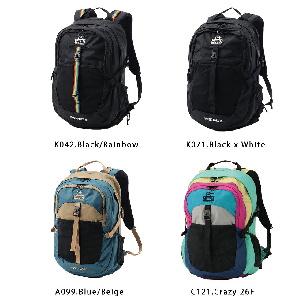 チャムス CHUMS正規品 スプリングデール25(デイパック｜リュック) リュックサック アウトドア 登山 バックパック CH60-4098 creak-10003665 creak サンプル画像2