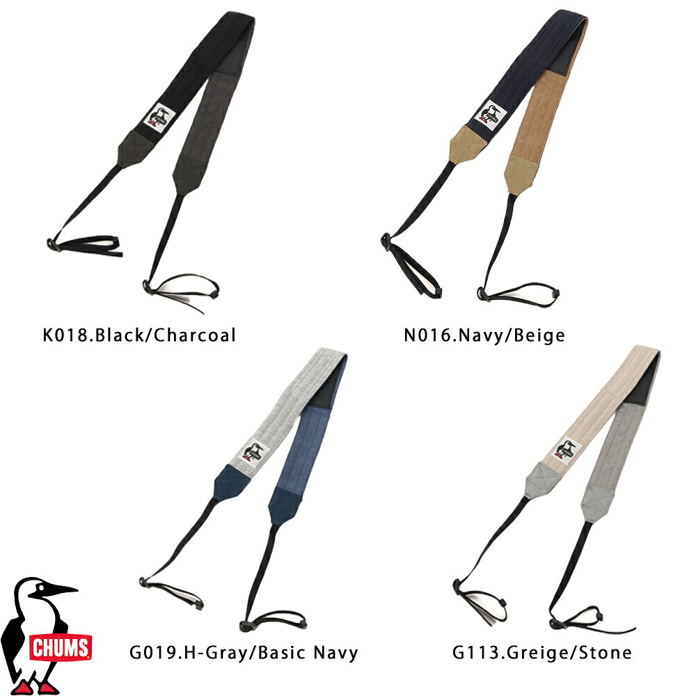 チャムス CHUMS正規品 カメラストラップ3.8スウェットナイロン カメラバッグ 3.8cm...