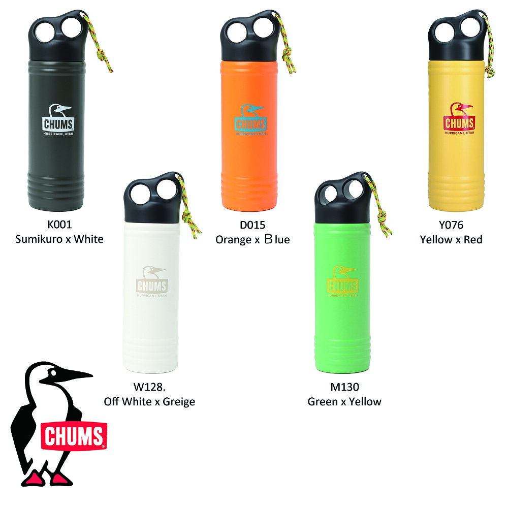 チャムス CHUMS正規品 キャンパーウェーブ ボトル 500ml 水筒 キャンプ アウトドア...