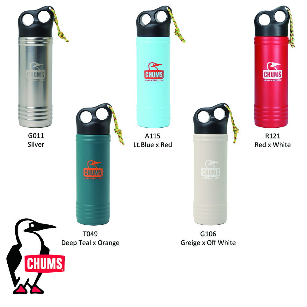 チャムス CHUMS正規品 キャンパーウェーブ ボトル 500ml 水筒 キャンプ アウトドア...