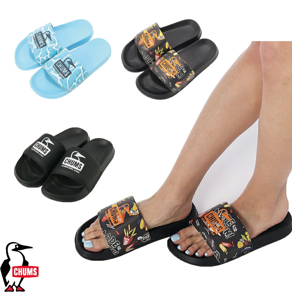 CHUMS Splash Booby Face Slide-On Shoes Sandals CH63-1021 (Authentic Product)
