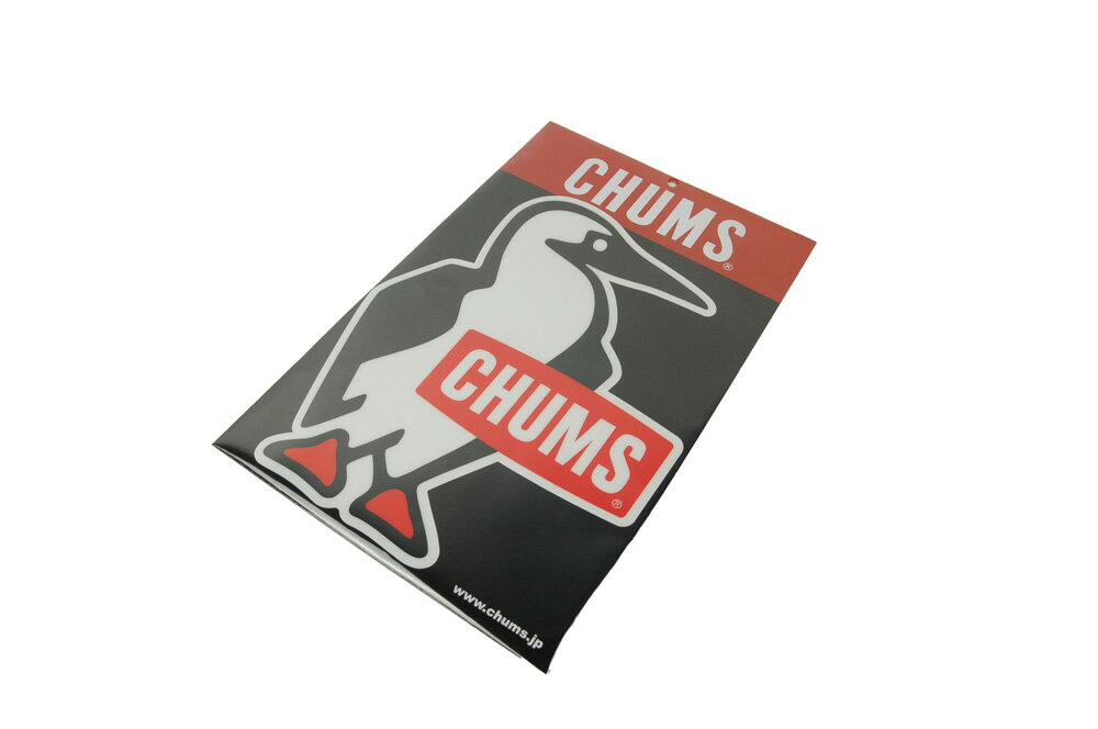 チャムス CHUMS正規品 カーステッカー ビッグブービーバード シール 車 ロゴ　レッド CH62-1624 ラッピング不可