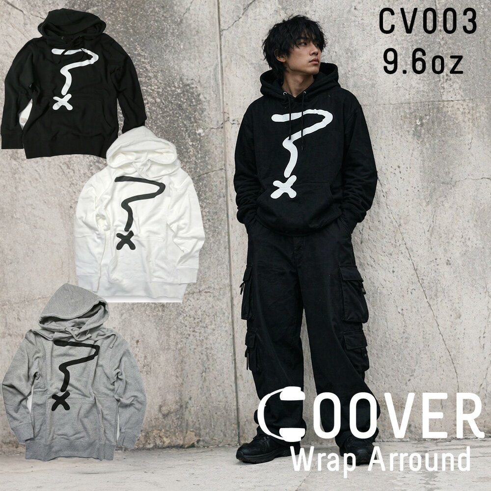 COOVER 10oz スウェットパーカー WHAT'S ビッグシルエット ビッグサイズ M L XL XXLサイズ