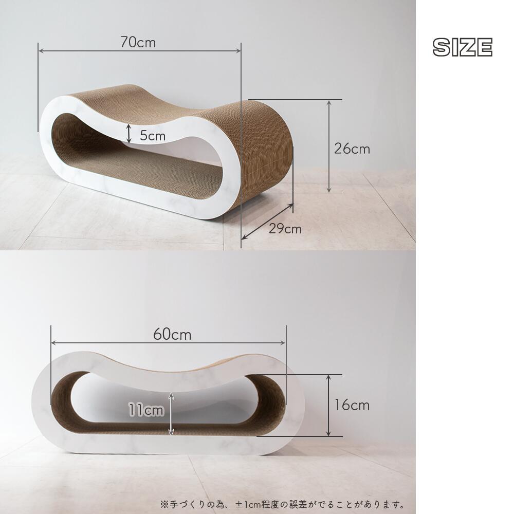 【日本製】爪とぎ 　穴あき枕　【つめとぎ 猫の爪とぎ おもちゃ 爪みがき 猫用品 段ボール タワー おしゃれ オシャレ ユニーク かわいい】 商品画像2