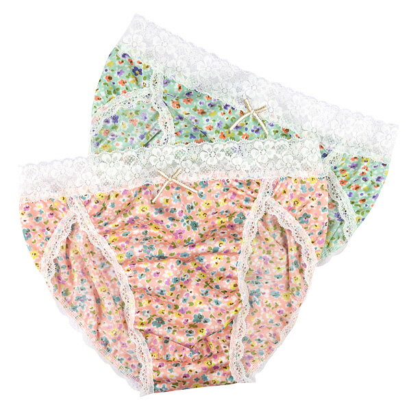 メンズ ビキニ ショーツ 小花 エステルスムース サイドクロス CREAL 男性下着 メー...