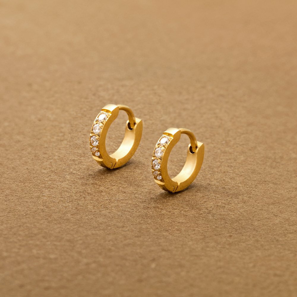 【ゆうパケット送料無料】 ステンレス製 ピアス 金属アレルギー つけっぱなし フープピアス レディース 中折れ キャッチレス 両耳用 リング 開閉式 キュービッ...