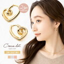 【全品送料無料×P最大47倍!】 ピアス フープピアス 金属アレルギー ニッケルフリー 18kコーティング レディース ヴィンテージ調 艶消し マット 中折れ ...