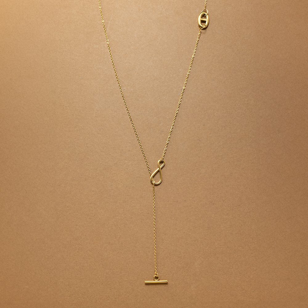 【ゆうパケットOK】 ステンレス製 ネックレス ロングネックレス 金属アレルギー つけっぱなし サージカルステンレス レディース チェーン Y字 マリンモチーフ...