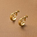 【本日限定★全品P5倍×10%OFFクーポン】イヤリング フープイヤリング ステンレス製 金属アレルギー つけっぱなし サージカルステンレス ぷっくり メタル フープ ネジ式 存在感 レディース 大人 ゴールド シルバー ピンクゴールド outlet