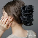 【定形外郵便送料無料】 バンスクリップ ヘアクリップ オーガンジー ビッグ フリル 大きめ シフォン ヘアアクセ ヘアアレンジ 簡単 まとめ髪 髪留め ボリュー...