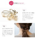 【全品送料無料！×P最大45倍！】バンスクリップ ヘアクリップ レディース ヘアアクセサリー マット 艶消し 髪留め まとめ髪 花 フラワー メタルフレーム ヘアアレンジ 大人 ゴールド シルバー ブラック ブラウン 3