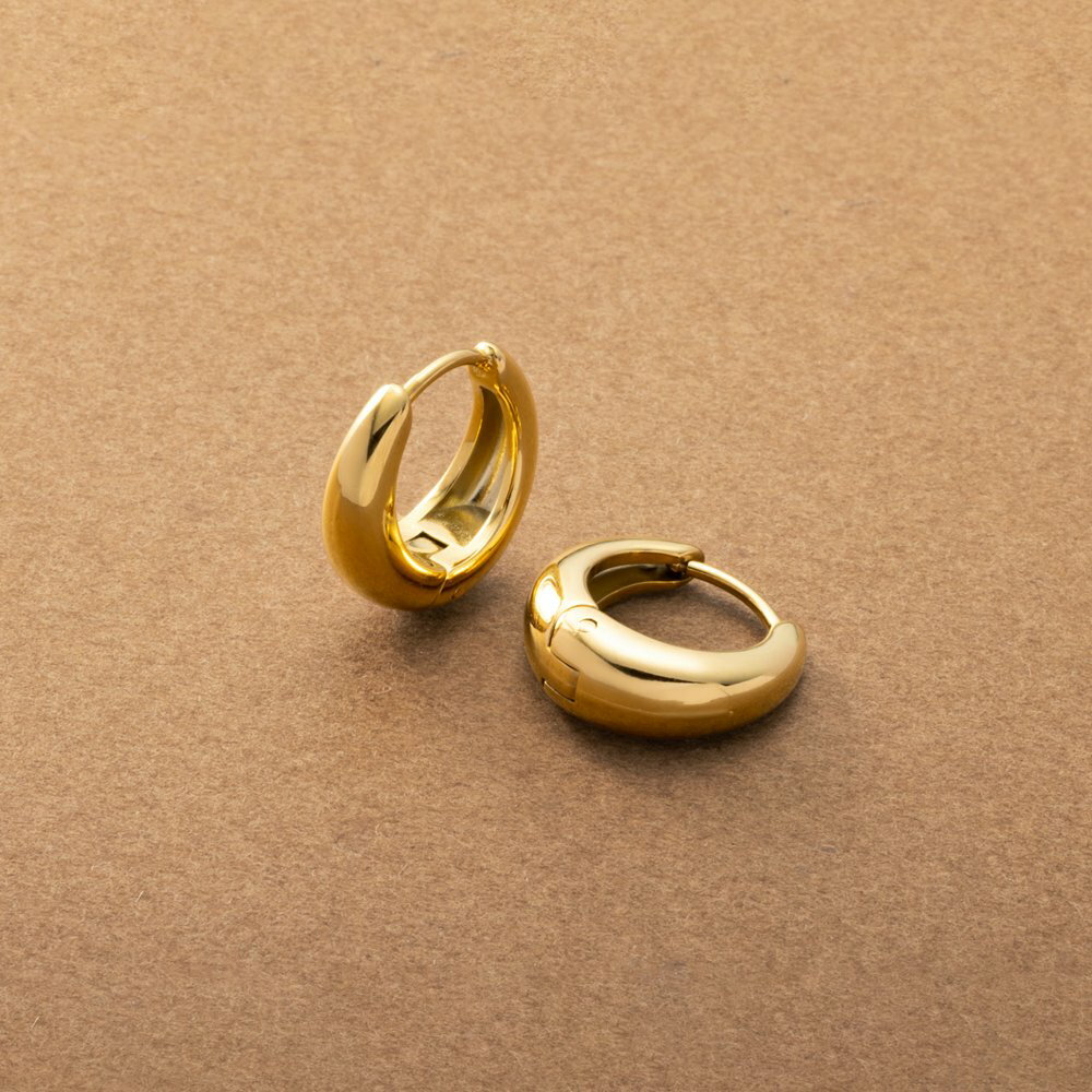 【ゆうパケット送料無料】 ステンレス製 ピアス フープピアス 金属アレルギー つけっぱなし サージカルステンレス レディース ドロップ ぷっくり 小さめ 小ぶり...