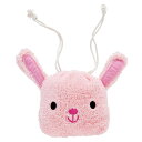ミニ巾着バッグ 【うさぎ】 巾着バッグ 動物 アニマル ウサギ 女の子 男の子 友達 もこもこ手触り かわいい 表情 プレゼント 誕生日 ぬいぐるみ キャラクタ...