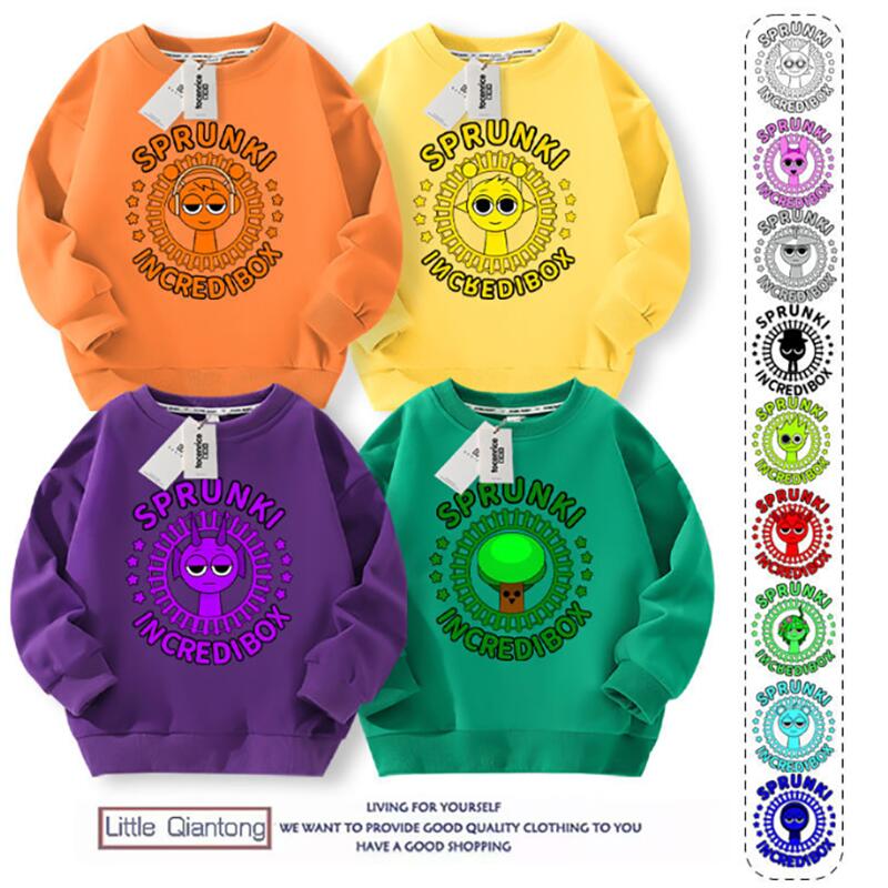 2025 新作 15色 Sprunki スプランキー 子供服 長袖 インクレディブル キッズ グッズ 誕生日 プレゼント トップス 女の子 男の子 厚手/薄手 100cm 110cm 120cm 130cm 140cm 150cm 160cm