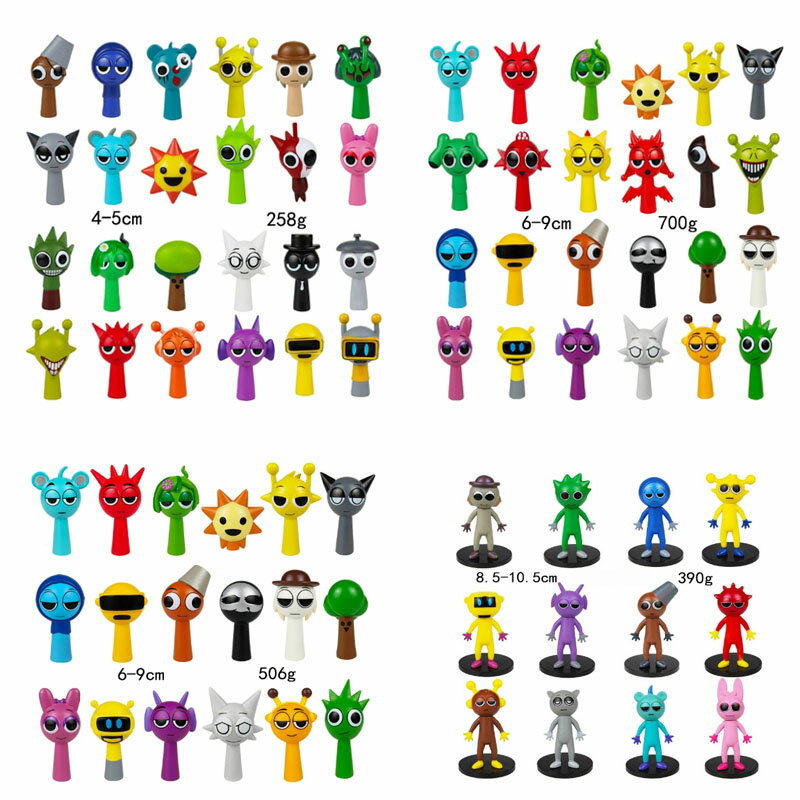 2025 新作 36デザイン Sprunki incredibox スプランキー フィギュア 第3弾モデル 装飾品 8点セット 12点セット 24点セット