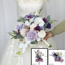 2025新品 ウエディングブーケ 花束 花飾り 結婚式 バラ造花 ウェディング用 アレンジメント 花嫁 披露宴 手作り キット ブライダルブーケ