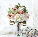 2025新品 ウエディングブーケ 花束 花飾り 結婚式 バラ造花 ウェディング用 アレンジメント 花嫁 披露宴 手作り キット ブライダルブーケ