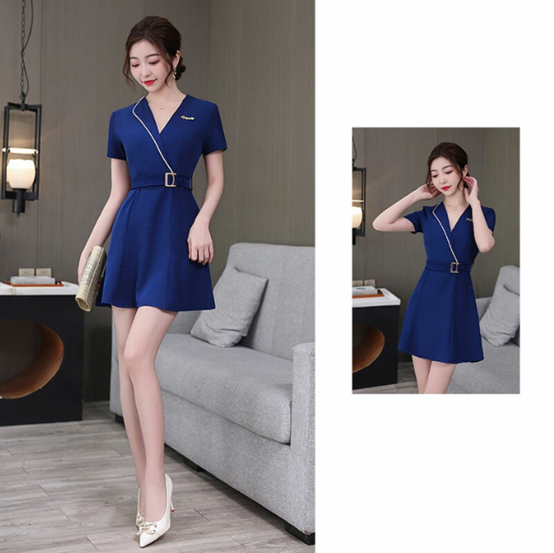 2025 新品 3色 ユニフォーム エステ サロン通勤 レディース 女性 制服おしゃれ 短袖 ワンピース技師服 事務服 通勤服 エステ ネイル 美容 サロン 歯科衛生士 医療系 制服ネイビー グレー ブラックS M L XL 2XL 3XL