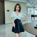 2025新型エステ ユニフォーム サロン通勤 美容師作業服セクシー レディースワンショルダーキャミソールワンピース女性 制服 足湯養生館 SPAハイエンド ファ...