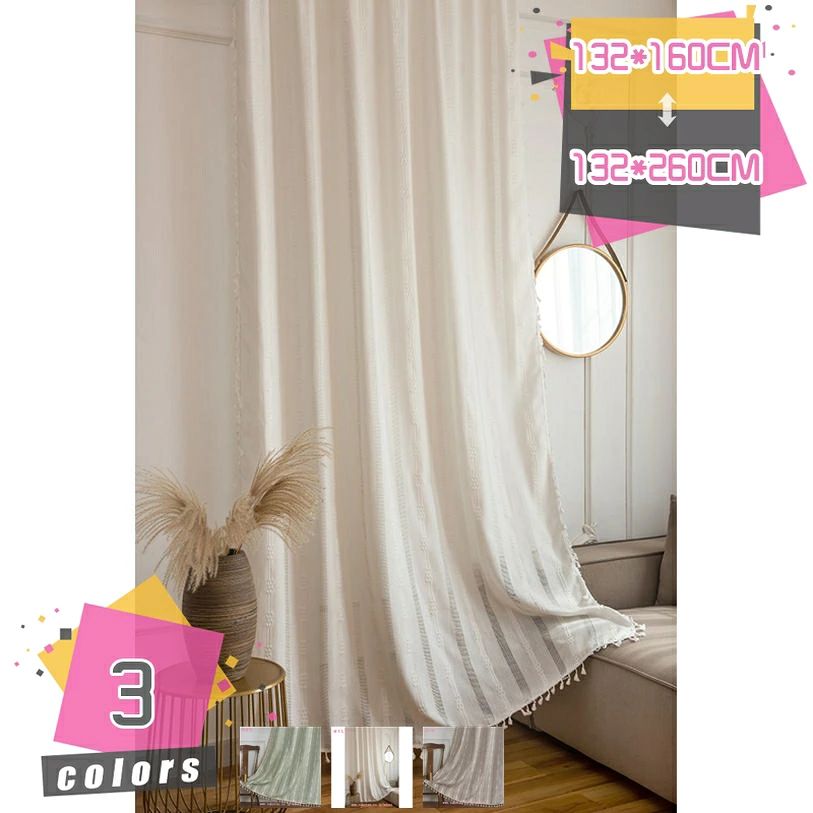 メイン素材：綿麻製商品内容：カフェカーテンx1枚。---サイズ【幅*高さ】：132*160CM 132*180CM 132*200CM 132*220CM 132*240CM 132*260CM。---ヒント：ご購入する前に窓を測定してください。一般的には取付ける窓の1.5 - 2倍くらいのサイズだとプリーツがきれいに出ます。 小窓用 目隠しの幾何学柄プリントのカフェカーテン、喫茶店、キッチンでもショート カーテン として使えます。 ＊＊万が一商品に不具合がある場合、気軽にご連絡ください。弊店は営業日以内で対応いたします。おしゃれな柄デザインが入り：無地柄のプリントですが、きれいな柄です。かわいくて、女性の部屋とかキッチンには合います。お洒落でかわいい目隠しカーテン。引っ越しや新生活、模様替え、戸棚の目隠しなど様々な機会にお求めください。用途: 遮光遮像、目隠し、ホーム飾り。 突っ張り棒通しの仕様です、縫製もきちんとされています。＊＊※突っ張り棒・ポールは本品に含まれておりません。。生地：コットン+リネン「手洗い可能ですので、汚れても清潔にお使いいだけるので長くご愛用いただけます。」（必ずネットをご使用ください）---「リネンならではの透け感で、優しく光を遮ります。」 ＊＊現物に近いお色になるよう撮影しておりますが、お使いのモニタにより実際と異なる場合がございます。その点ご理解頂き、ご購入して下さい。おすすめ取付場所：部屋に新鮮さと活力のユニークな雰囲気を与えることができます。キッチンの日よけ・目隠しに小窓用カフェカーテン　廊下・段階やトイレの小窓・棚に小窓用カフェカーテン　カラーボックスにもカフェカーテン（カフェカーテンをつけることでホコリも入りにくくなり一石二鳥ですね。） 収納の目隠しに（来客時にはさっと閉めるだけ！ごちゃごちゃしがちなキッチン周りも目かくしできます。）プライバシー保護：リネン風の薄手の窓のカーテンは、自然光が入り、そよ風が通り抜けて部屋を明るくします。また、完全に透明ではないデザインにより、部屋のカーテンは光のまぶしさを防ぎ、個人のプライバシーを保護するために外部からの煩わしさからあなたを遠ざけることができます。 階段、玄関、入り口、脱衣所、トイレ、学校の寮、商業用、およびショートカーテンが必要なその他の場所。本棚や戸棚の目隠しにも適用です。素材：コットンリネン サイズ：（幅*高さ）132*160CM 132*180CM 132*200CM 132*220CM 132*240CM 132*260CM カフェカーテン*1枚 ///★///大人おしゃれな雰囲気で可愛らしい。可愛い無地の柄があらわ、お部屋を華やかな雰囲気に仕上がれます。半遮光質感ですが、キッチンやトイレの小窓やお部屋の間仕切り等にいいです。目隠しには良いドレープ感があります。 ///★///模様替えの強い味方。カーテンは模様替えのお役立ちアイテム。季節ごとに取り換えてお部屋の雰囲気を変えるのも楽しみ。 ★【主な用途】★キッチンや洗面所やトイレの小窓や、収納の目隠しなど用途はさまざま。小窓用カフェカーテンは、場所や目的に合わせて小さな窓でも色々なアレンジが出来て、おしゃれなインテリアをお楽しみいただけます。 ★【目隠し＆遮光】★掛けるだけで日差しをある程度にカットしてくれます。またプライバシーの気になる小窓にかければ、お部屋のプライバシーを守るだけでなく、上品で柔らかな手触りでお部屋の雰囲気づくりに一役買ってくれます。 ★【簡単お洒落に目隠し】★小窓や戸棚の目隠しにぴったりなカフェカーテンです。掛けるだけで気になるところを目隠ししてくれるだけでなく、お部屋を明るくオシャレに演出してくれるカフェカーテンです。 ★【幅広い用途】★これらのおしゃれなカフェカーテンは、さまざまな色とサイズで利用でき、寝室、書斎、バルコニー、浴室、ベランダ、リビングルーム、ダイニングルーム、子供部屋、キッチン、カフェ、ホテル、オフィス、ホテル、パーティー、レストラン、さらには屋外の装飾にも最適です。 ★【贈り物にも】★お誕生日、結婚記念日は勿論、様々なシーンでプレゼント・ギフトとしてご利用頂けます。 ///★///洗濯可能ですが、家庭用乾燥機のご使用はお避け下さい。ご家庭でネットに入れるか弱水流で洗濯機にかけることができます。 ///★///使い方は簡単、簡単をおうちにあるつっぱり棒やポールにかけるだけ！ ご注意： 1.この商品は突っ張り棒が含まれません。 2.ご購入前に窓とカーテンロッドのサイズを測ってください。 3.手動測定なので、商品のサイズは1 - 2cmの偏差があるかもしれます。 4.現物に近い色で撮影しておりますが、お使いのモニタにより実際と異なる場合がございます。予めご了承下さい。 カフェカーテン 60cm丈 遮光 小窓用 カーテン 北欧 おしゃれ 可愛い 綿麻 小窓カーテン 民族風 間仕切り デコレーション 目隠し 収納棚 小窓 カフェ屋 キッチン 喫茶店 洗面所 日よけ 模様替え 新生活 カフェカーテン 外から見えにくい 幅 約100x丈45cm カフェカーテン シンプル 省エネ 出窓 洗える 無地 遮光カフェカーテン短いカーテン北欧カラフルなストライプカーテン用小さな窓カフェキッチンカーテン 田園風 可愛い 刺繍 花柄 スカート柄 カフェカーテン キッチン 美しい レースカーテン 北欧カーテン カフェ屋 喫茶店 間仕切り 飾り本ページの内容はあくまで参考資料です。実際の商品を必ずご確認くだカフェカーテン レース チェリー柄 可愛い 透け感 モダン ショート 遮光 防カビ 防塵 洗える 目隠し インテリア 節電対策 窓口 棚隠し カフェ屋 ダイニング 開店祝い 移転祝い パープル姫系 遮光カーテン 可愛い 星 カーテン 遮光 遮像 目隠し ピンク チュール レース おしゃれ 両開き 二重 プリンセス 子供 女子 部屋 寝室 居室 リビング マンションカフェカーテン インテリア 無地 レース 刺繍 白 ギャザー ホワイト 目隠し 棚 収納 綺麗 おしゃれ オシャレ かわいい シンプル ナチュラル エレガント アンティーク レトロ 姫 上品カフェカーテン レース付き キッチン カーテン おしゃれ 間仕切り 小窓用 カーテン 目隠し 喫茶店 洗面所 出窓 飾り フリンジ 花柄 パウダールーム フリル モダン インテリアカフェカーテン レース 北欧 遮光 おしゃれ シンプル ブルー 無地 刺繍 柄 80cm丈 幅60 90cm丈 100cm丈 50cm丈 60cm丈 70cm丈 丈45 黒 アイボリー ベージュ グレー 丈90 丈70 丈60カフェカーテン レース 遮光 カーテン おしゃれ 北欧 小窓 レースカーテン 出窓 和風 間仕切り カーテン ホワイト 短め 和室 猫柄 目隠し カフェカーテン 白 モダン 透け感 花柄 目隠し