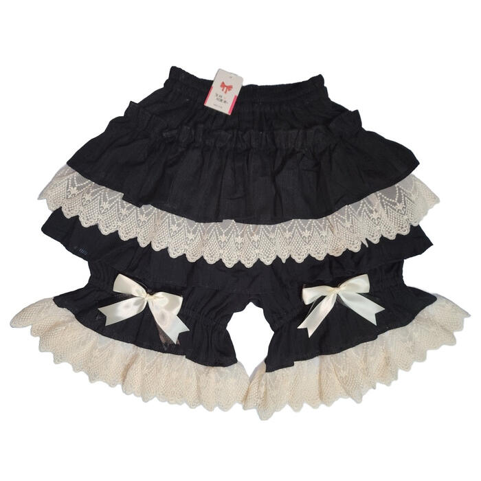 ドロワーズ ペチコート ロリータ かぼちゃパンツ 45cm丈 ショートパンツ インナー ...