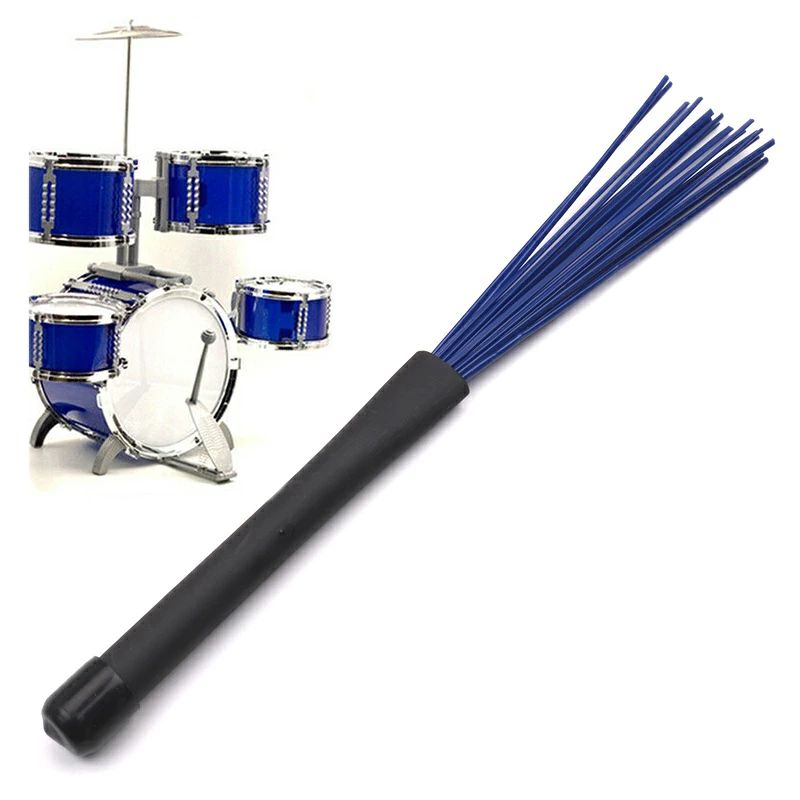 2個 ドラムブラシ jazz ジャス music スネアドラムワイヤー ナイロンドラムスティック ドラム用ブラシドラムスティック 格納式ドラムワ
