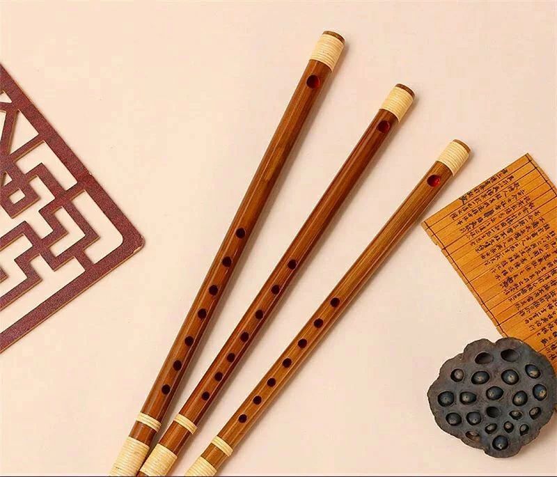 篠笛 7穴 竹製 天然竹 六/七/八本調子 シンプル 楽器 演奏 カラーランダム