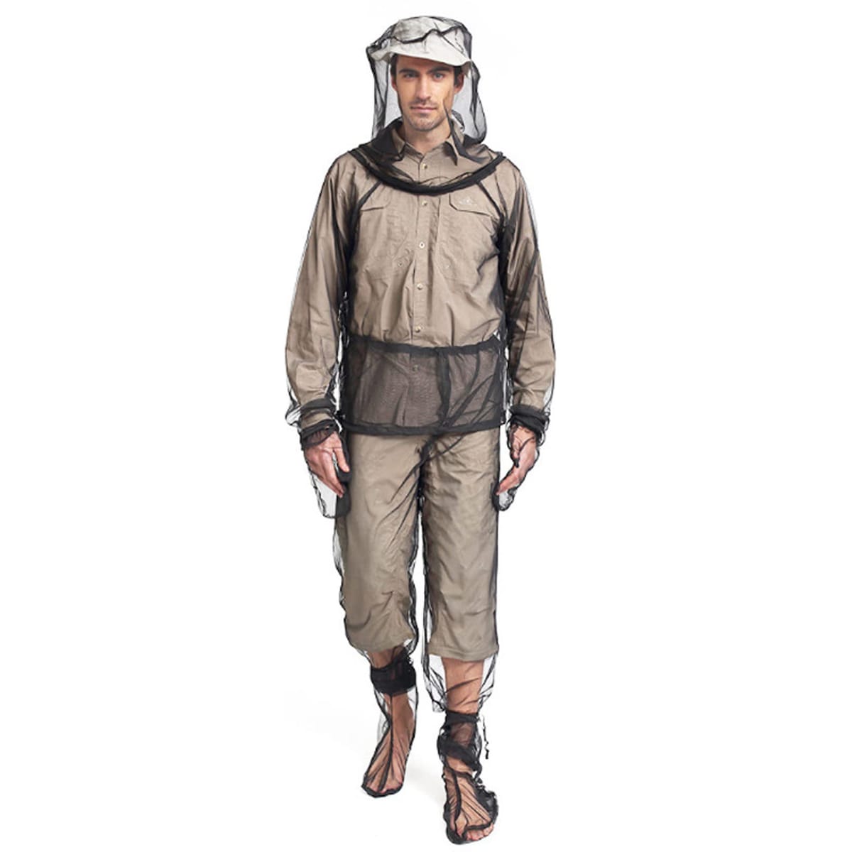 [sac taske] 虫除け 全身ウェア 防虫 ネット 虫よけ対策 パーカー ズボン 草刈り 防護服