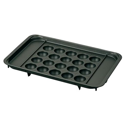 STAN.シリーズホットプレート、EA-FA10型専用の区切り線つきたこ焼きプレート 大きなたこ焼きが20個焼ける「区切り線つきたこ焼きプレート」 生活をもっと楽しくする、5メニューの「別冊レシピ」つき