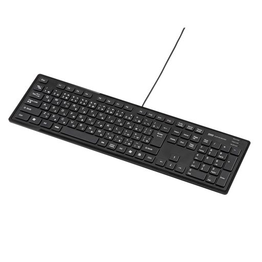 Rakuten - サンワサプライ有線USBスリムキーボード109キー日本語配列薄型メンブレンブラックSKB-SL16BK