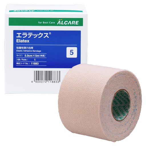 アルケア(Alcare)粘着性弾力包帯11881エラテックス3号25mmx5m1箱12巻入